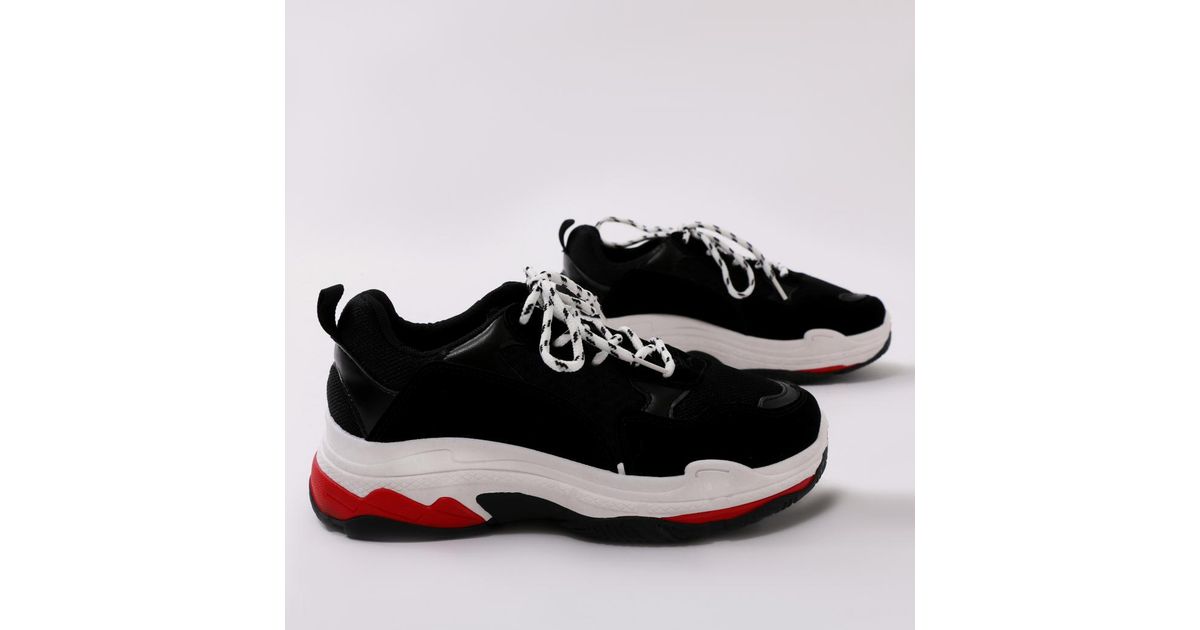Switch Chunky Trainers Black 