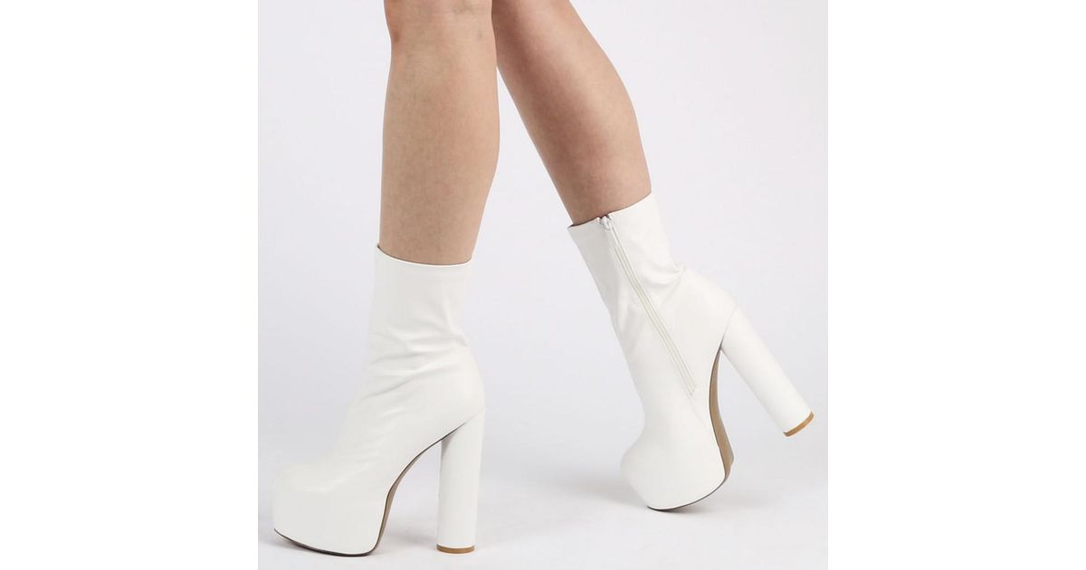 public desire white boots