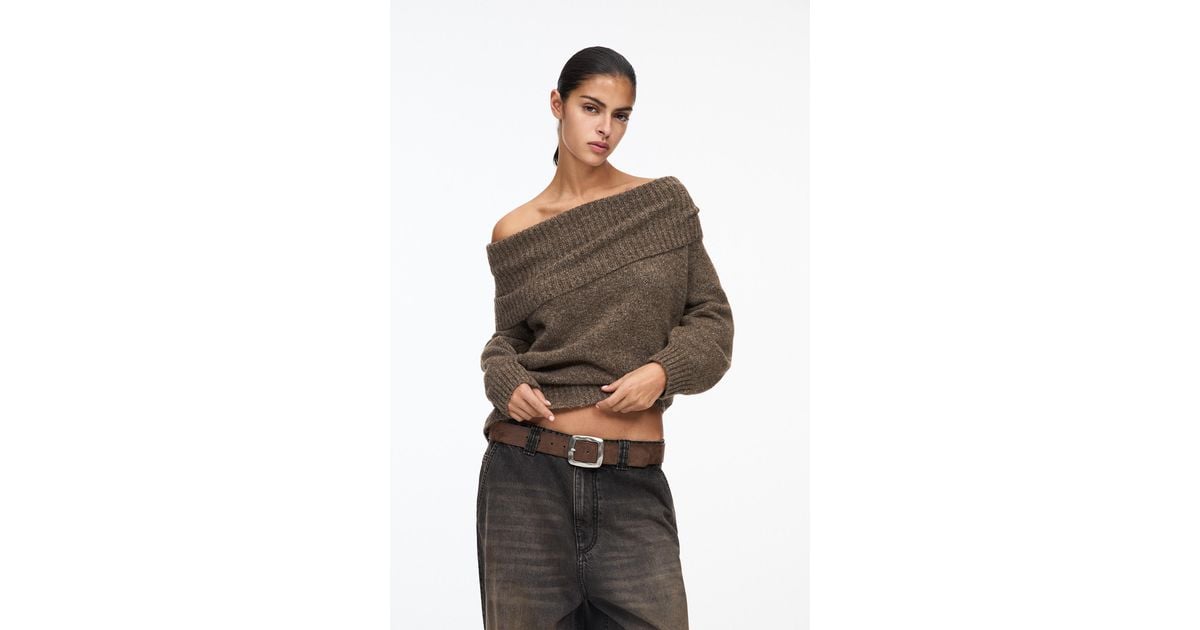 Pull&Bear Soft Touch Bardot Jumper Lyst UK