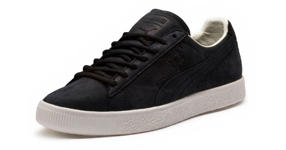 PUMA Leather Clyde Frosted in Black for 