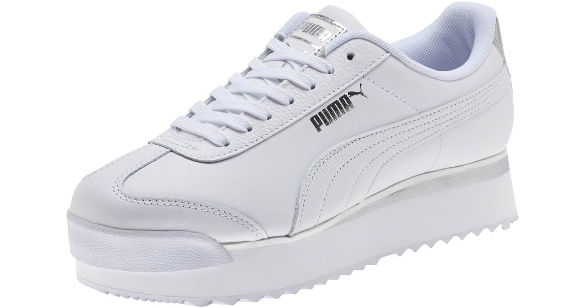 roma amor leather metallic women's sneakers