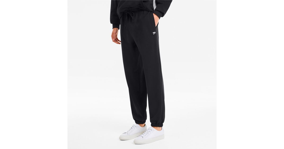 black puma sweatpants mens