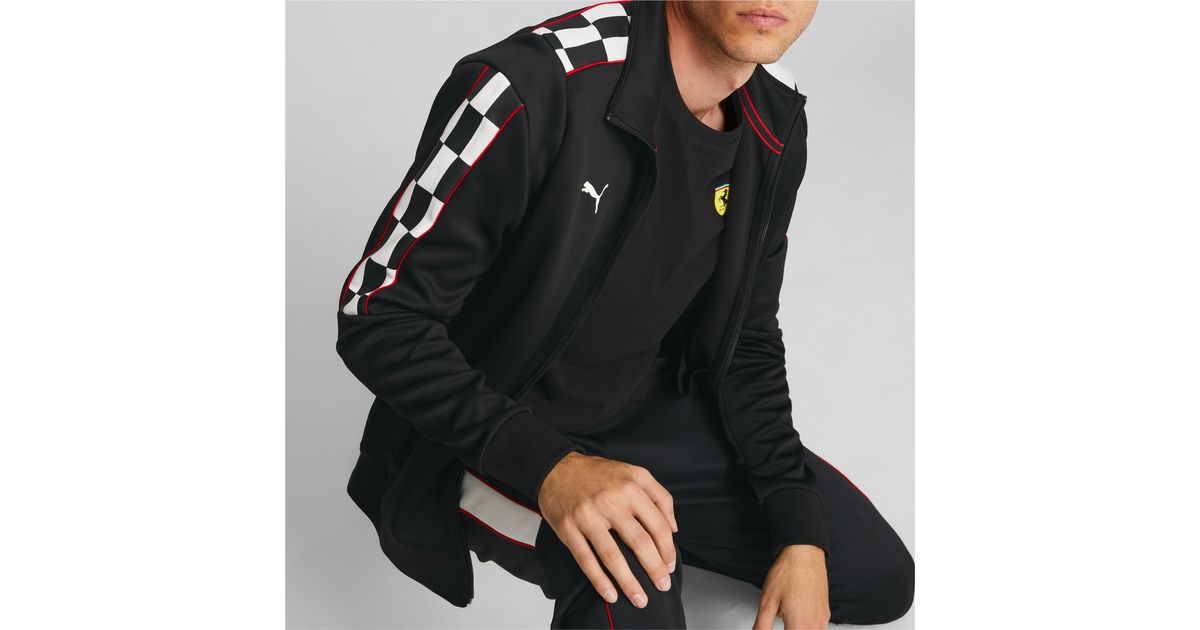 PUMA Scuderia Ferrari Race Mt7 Track Jacket Men in Black for Men Lyst UK