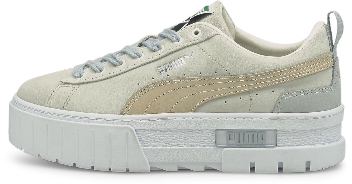 PUMA Mayze Luxe Sneakers in Gray - Lyst