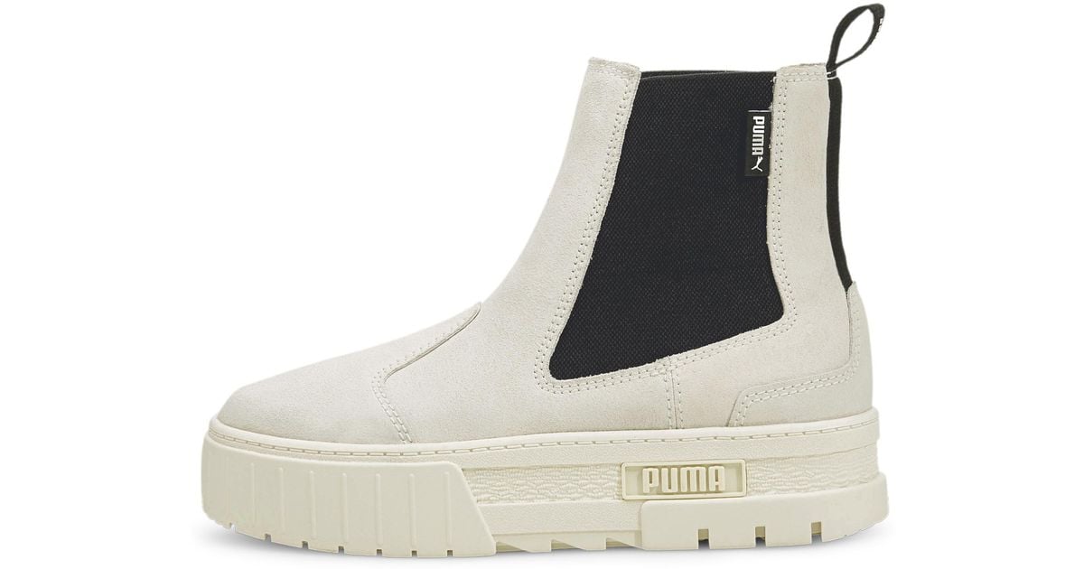 PUMA Mayze Chelsea Suede Boots | Lyst
