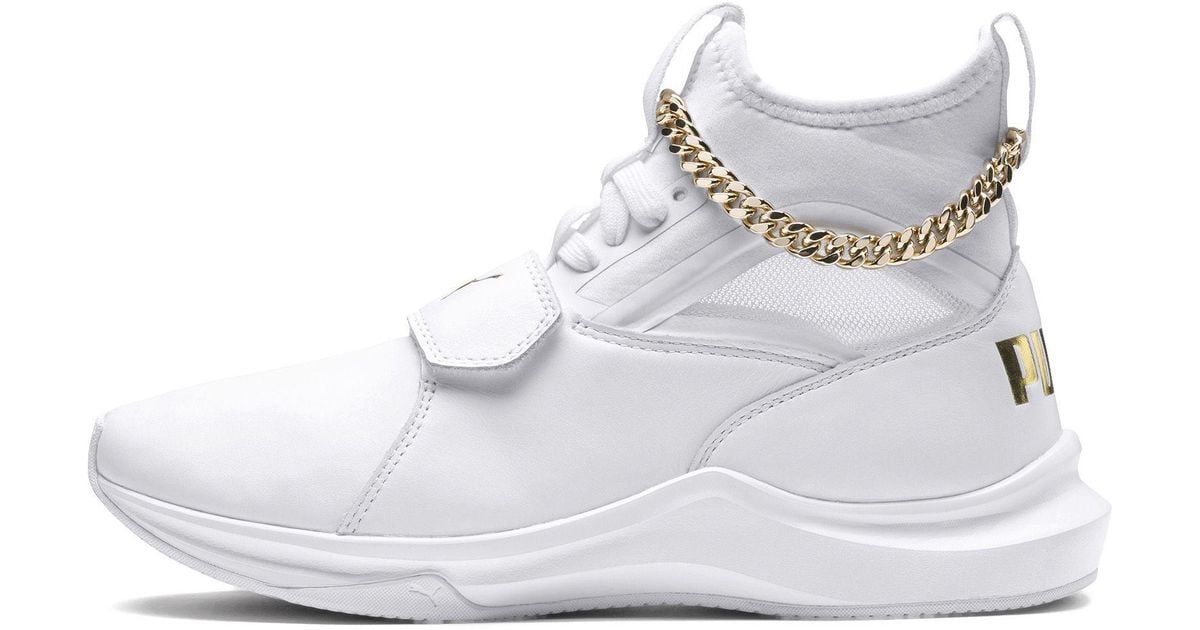 PUMA Leather Phenom Lux Women's Sneakers in White - Lyst