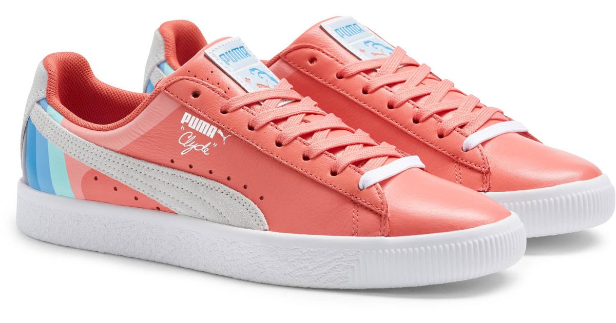 puma clyde pink dolphin