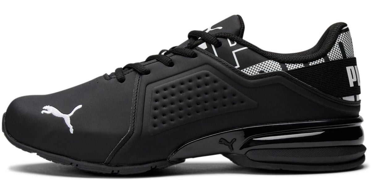PUMA Viz Runner Repeat Running Sneakers in Black- White (Black) for Men |  Lyst