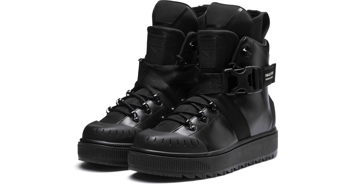 PUMA Leather X Outlaw Moscow Ren Boots in Black for Men - Lyst