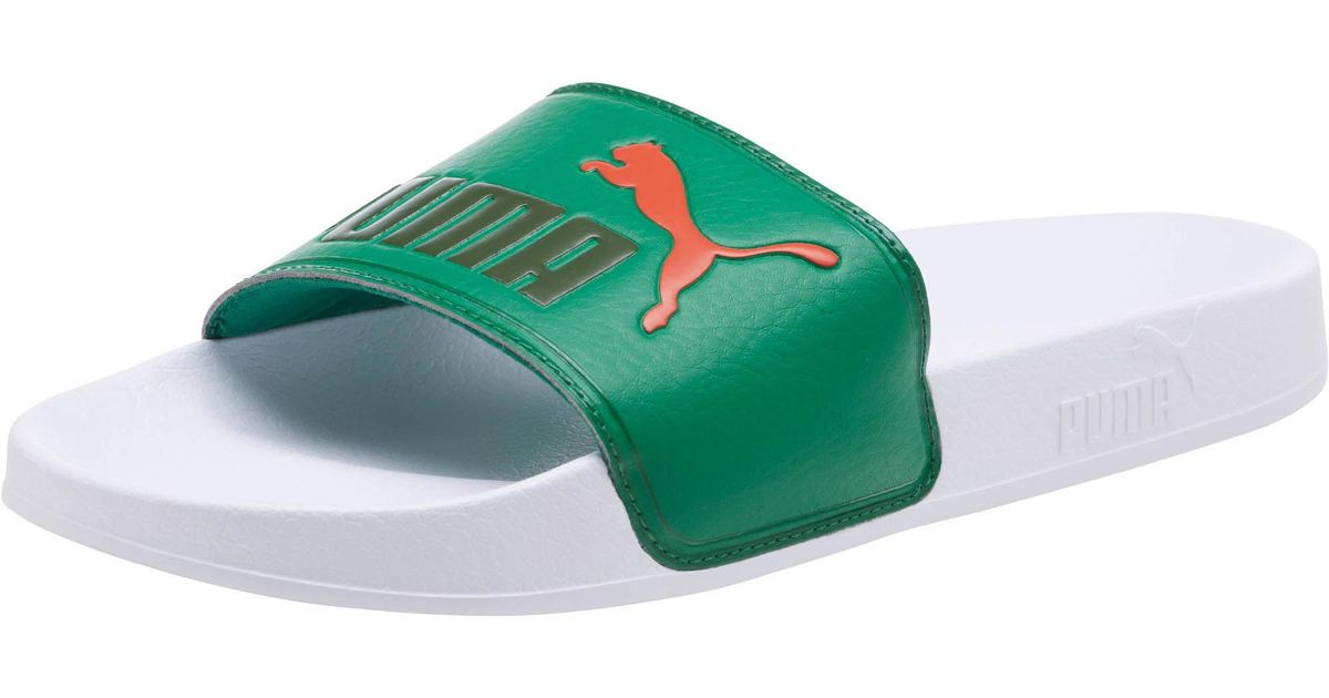 puma green sandals
