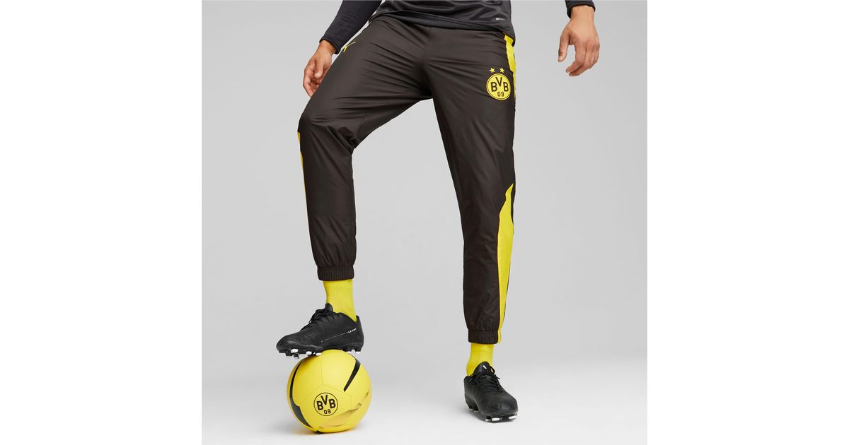 Pantalones de Fútbol Borussia Dortmund Prepartido de PUMA de color Negro |  Lyst