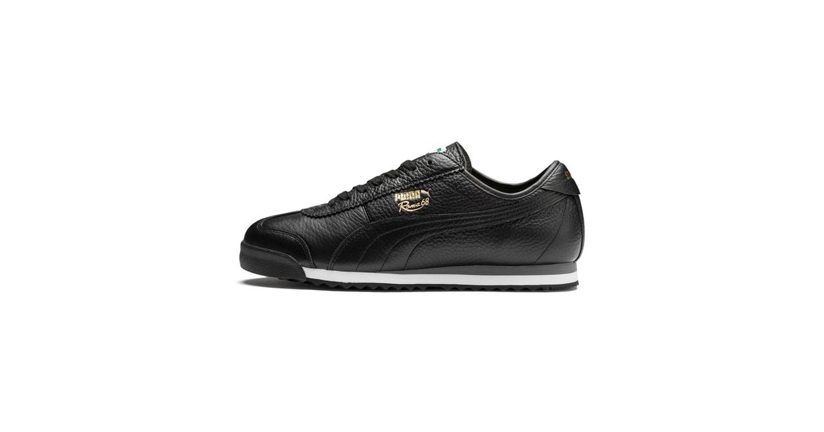PUMA Leather Roma '68 Vintage Sneakers in Black for Men - Lyst