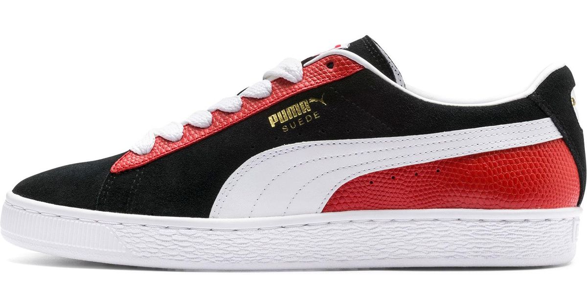 PUMA Suede Classic Block Sneakers in Red for Men - Lyst
