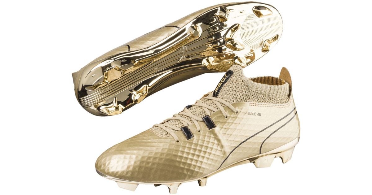 PUMA One Gold Fg Men's Soccer Cleats in Metallic for Men | Lyst