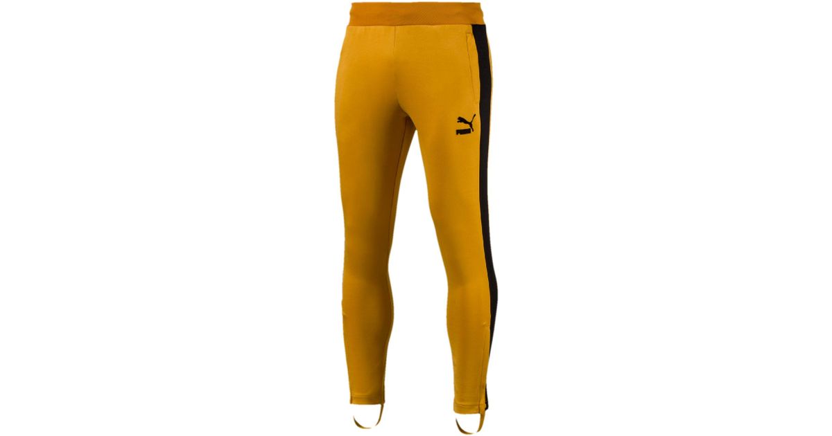 puma t7 tracksuit yellow