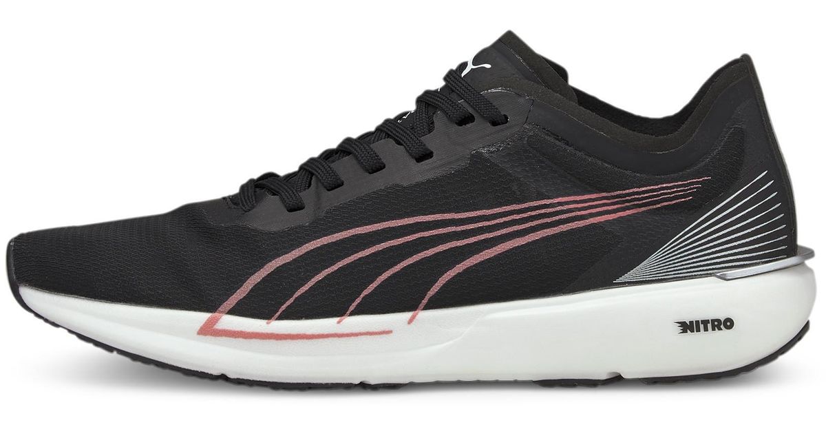 puma engine black running shoes