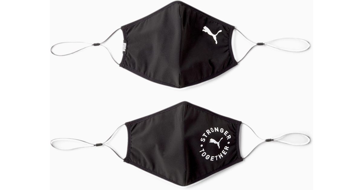 PUMA Synthetisch Mondkapje (set Van 2) 2.0 in het Zwart - Lyst
