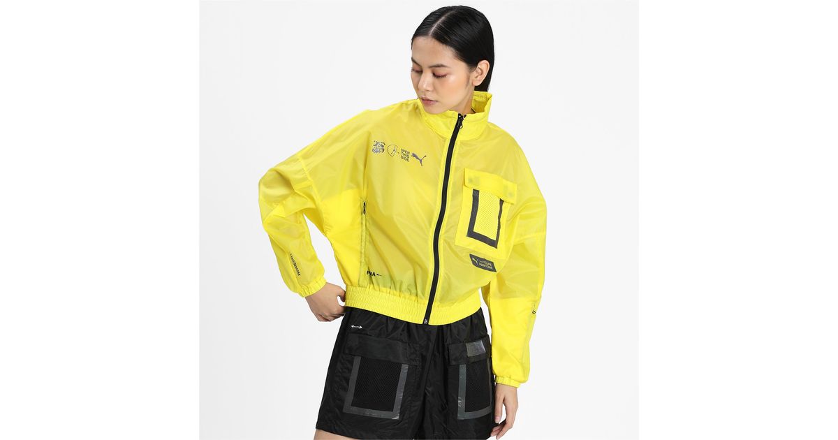 puma windbreaker yellow