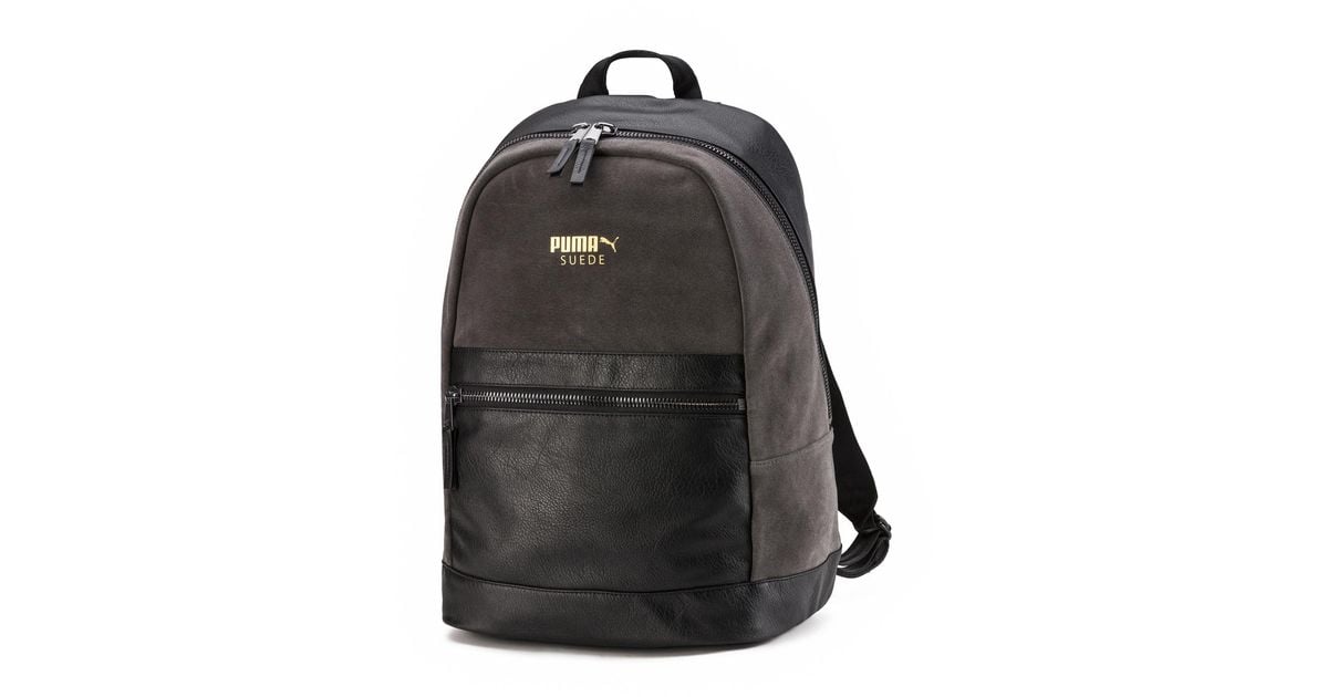 PUMA Suede Lux Backpack in 01 (Black) for Men - Lyst