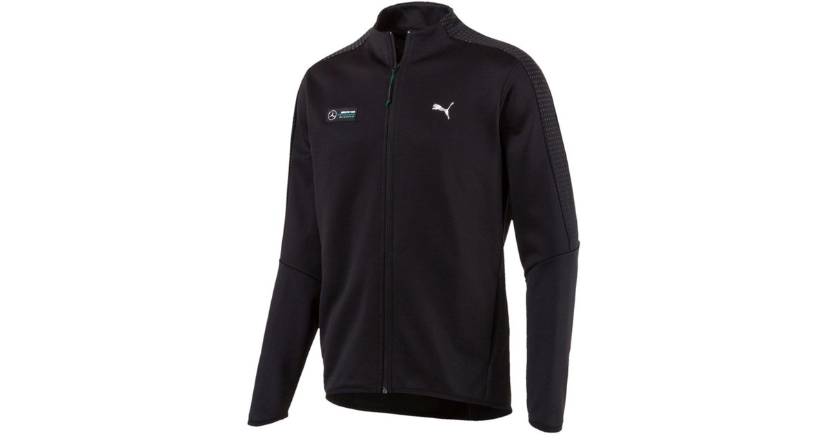 PUMA Synthetic Mercedes Amg Petronas Men's T7 Track Jacket in Black for Men - Lyst