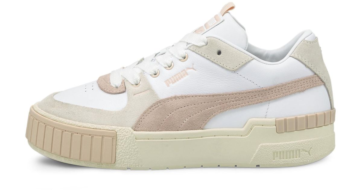 PUMA Leather Cali Sport In Bloom Sneakers in White | Lyst