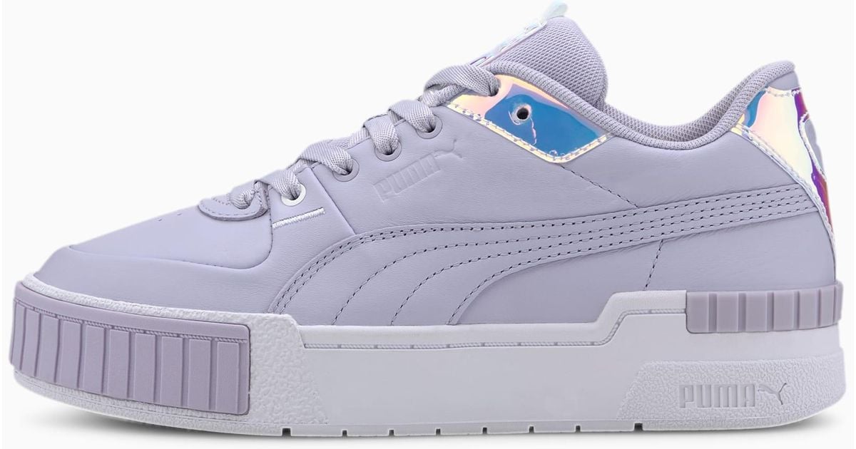 puma hoops purple glow
