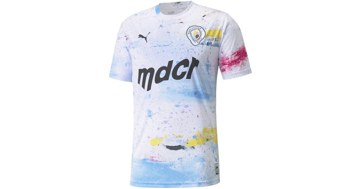 PUMA Manchester City X Mdcr Graphic Jersey in White for Men Lyst