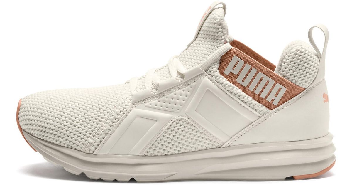 PUMA Rubber Enzo Weave Sneaker in White 