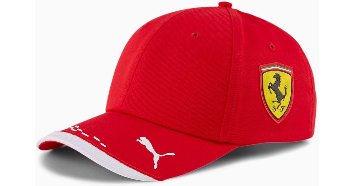 PUMA Fell Ferrari Replica Team Cap in Rot - Lyst