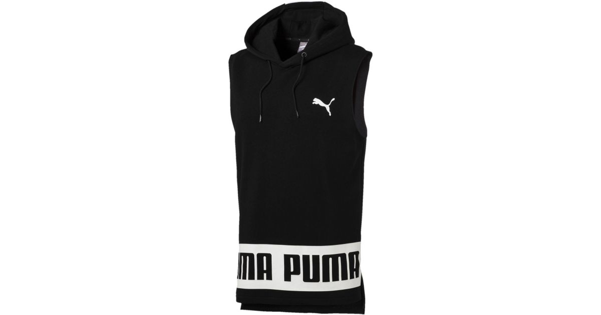 puma sleeveless solid men's jacket