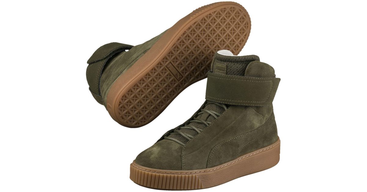 puma platform mid ow womens high top sneakers