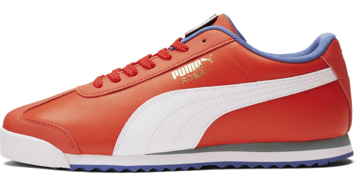 puma roma white red