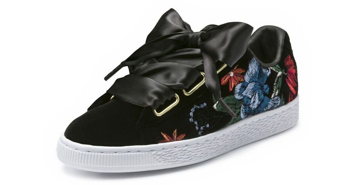 puma basket heart velvet hyper emb