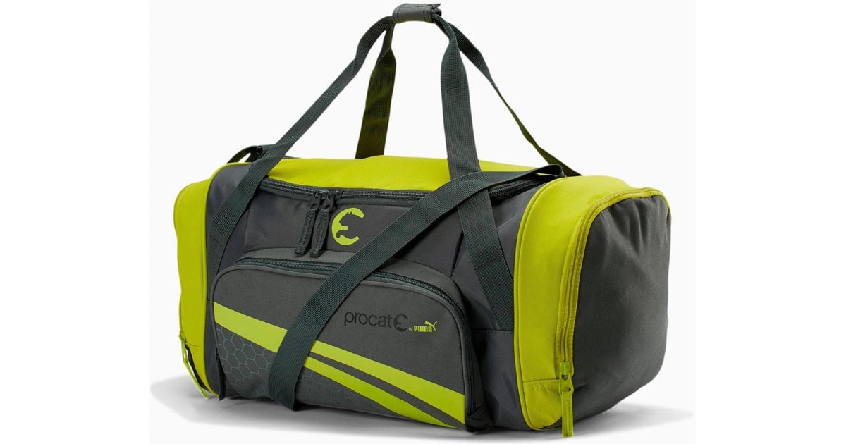 PUMA Procat Duffel Bag in Grey/Green 