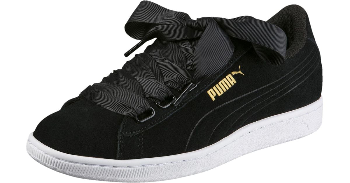puma trainers with ribbons