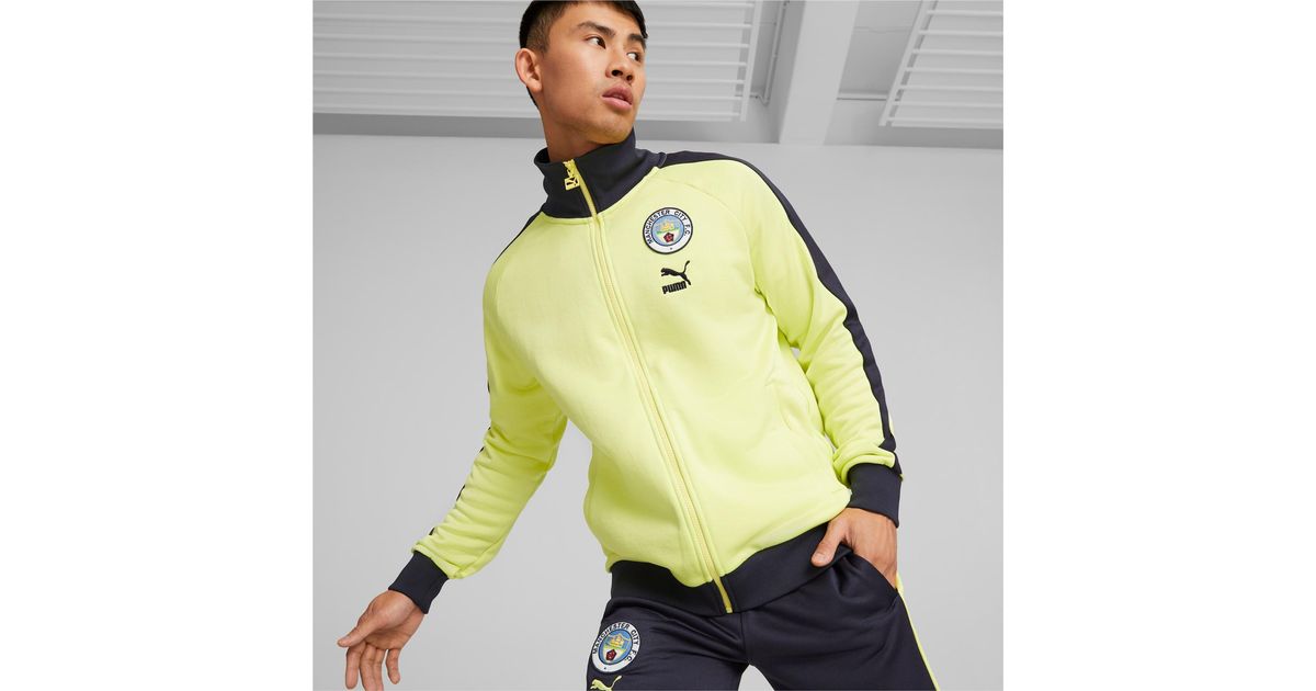 Manchester City Yellow Puma Track Jacket Men's Puma Yellow
