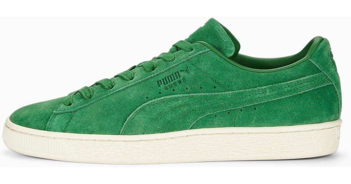 Green suede puma shoes deals