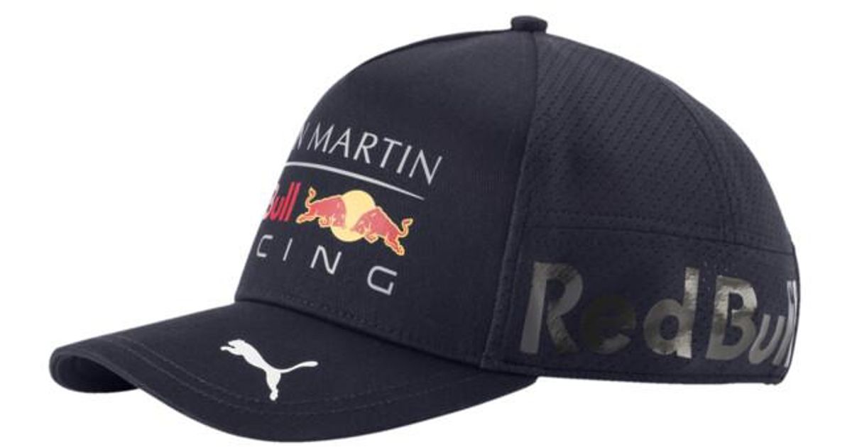 PUMA Aston Martin Bull Racing Replica Team Gear Hat in Blue Lyst