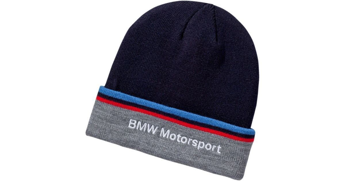 PUMA Synthetic Bmw Apex Knit Beanie in Blue for Men | Lyst