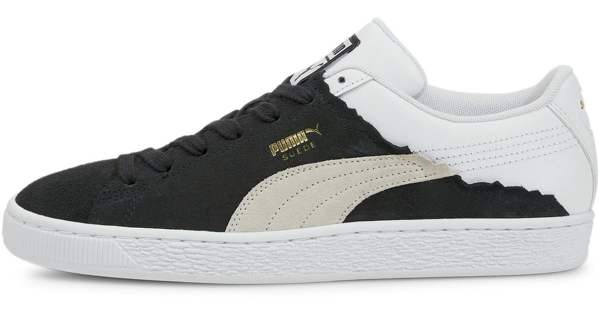 PUMA Suede Layers Sneakers in Black- White (Black) for Men - Lyst