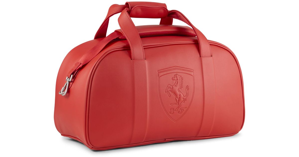 PUMA Scuderia Ferrari Hp Race Premium 28L Duffle Bag in Red Lyst