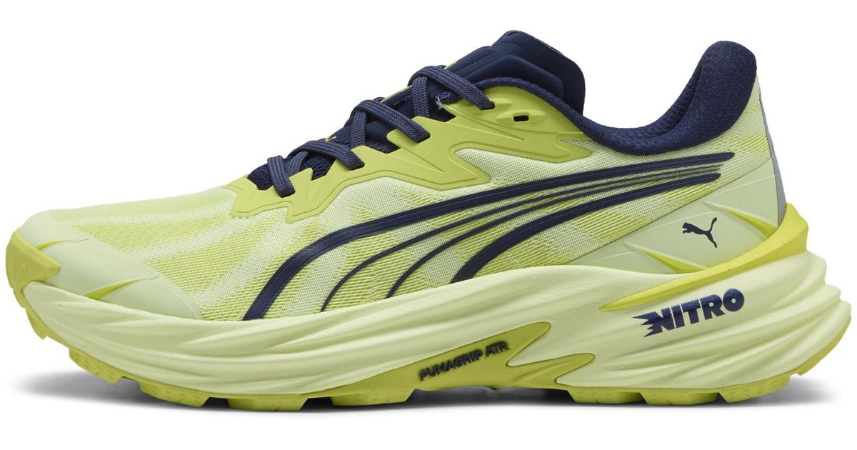 PUMA Fast-Trac Nitroâ 4 Trail Running Shoes in Green for Men | Lyst