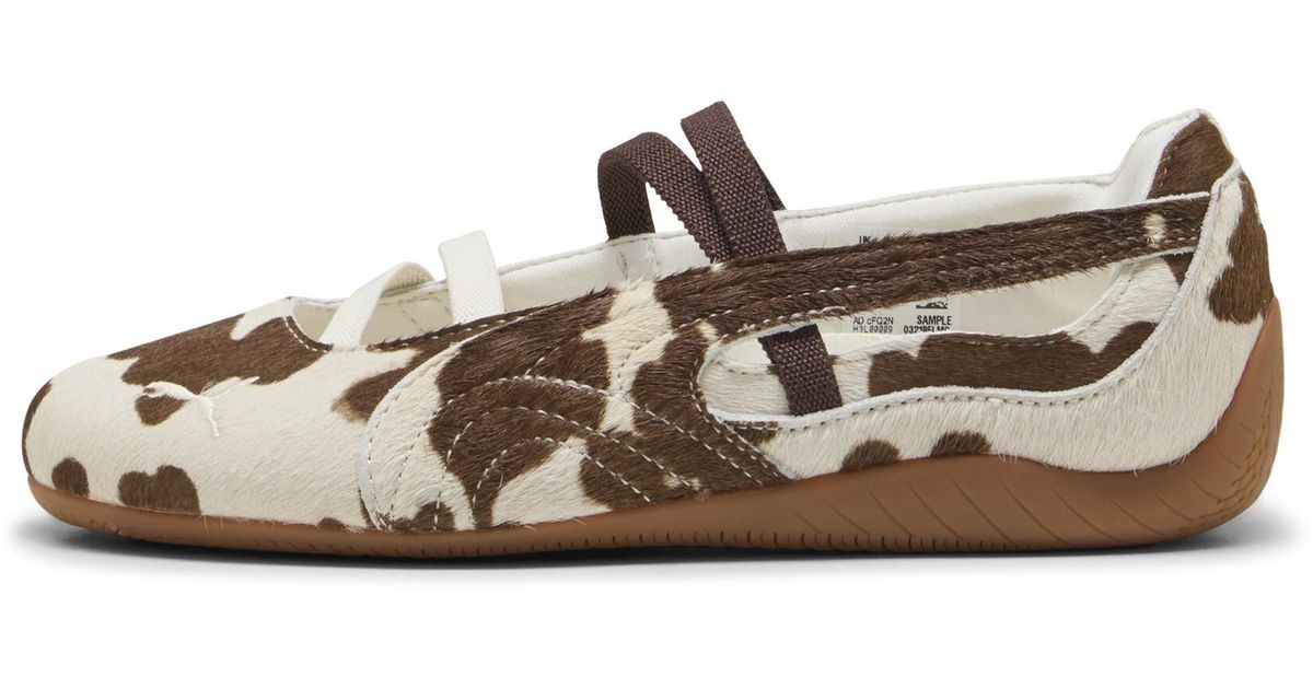 Black And Purple Cow Print Women's Slip On Sneakers