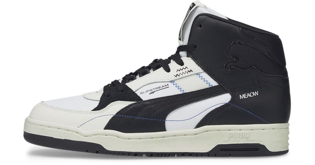 PUMA Leather X Slipstream Mid Sneakers in Black for Men | Lyst