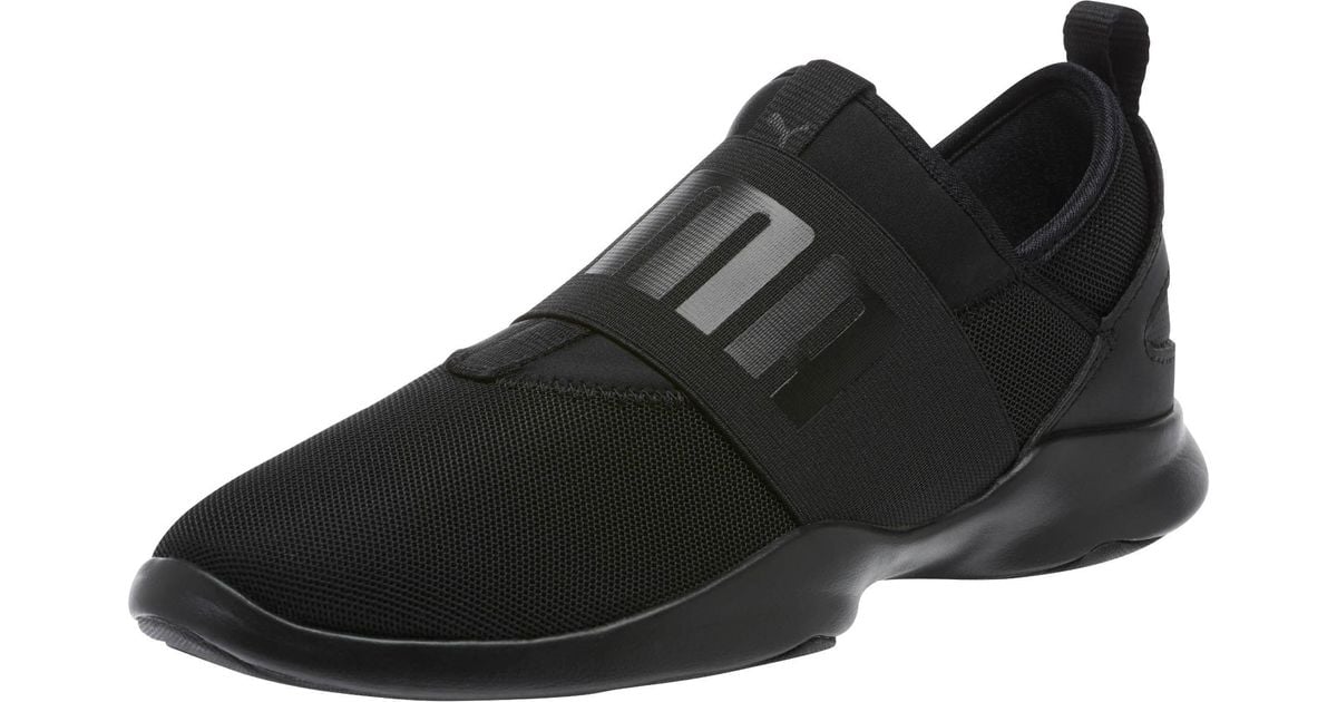 puma black slip on