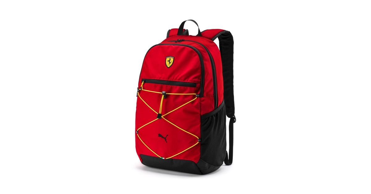 puma ferrari backpack red