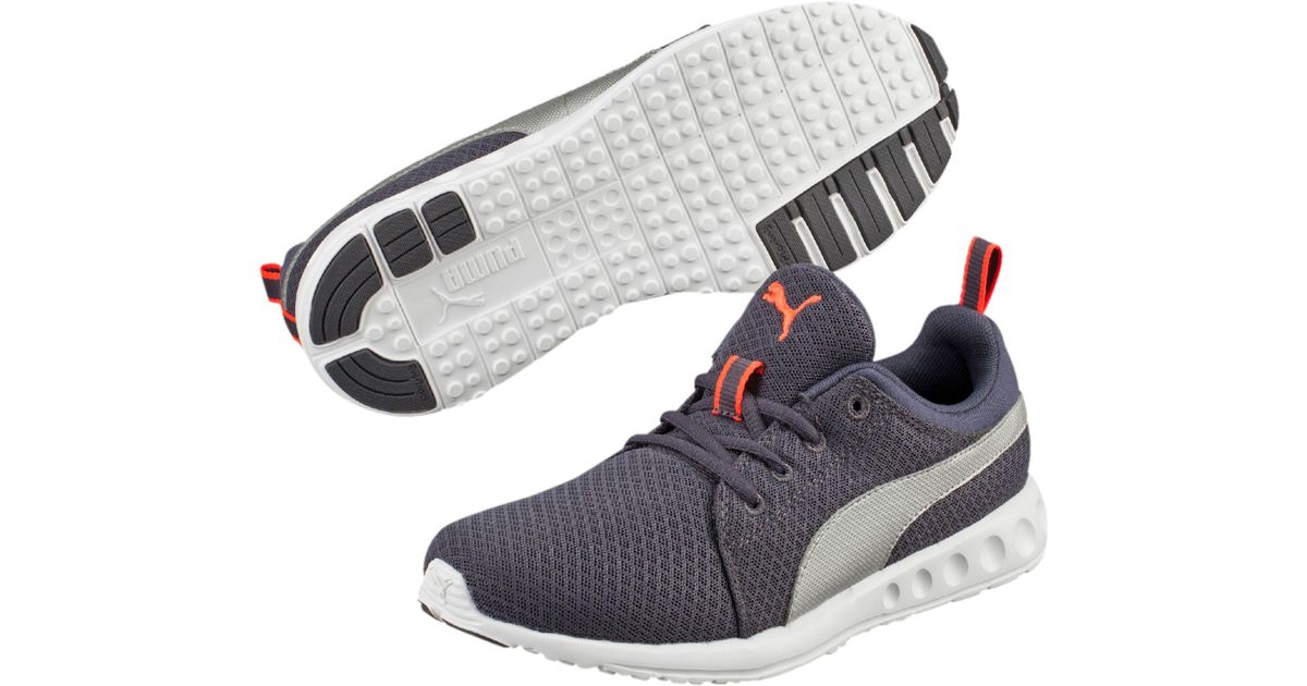puma carson runner silver kids