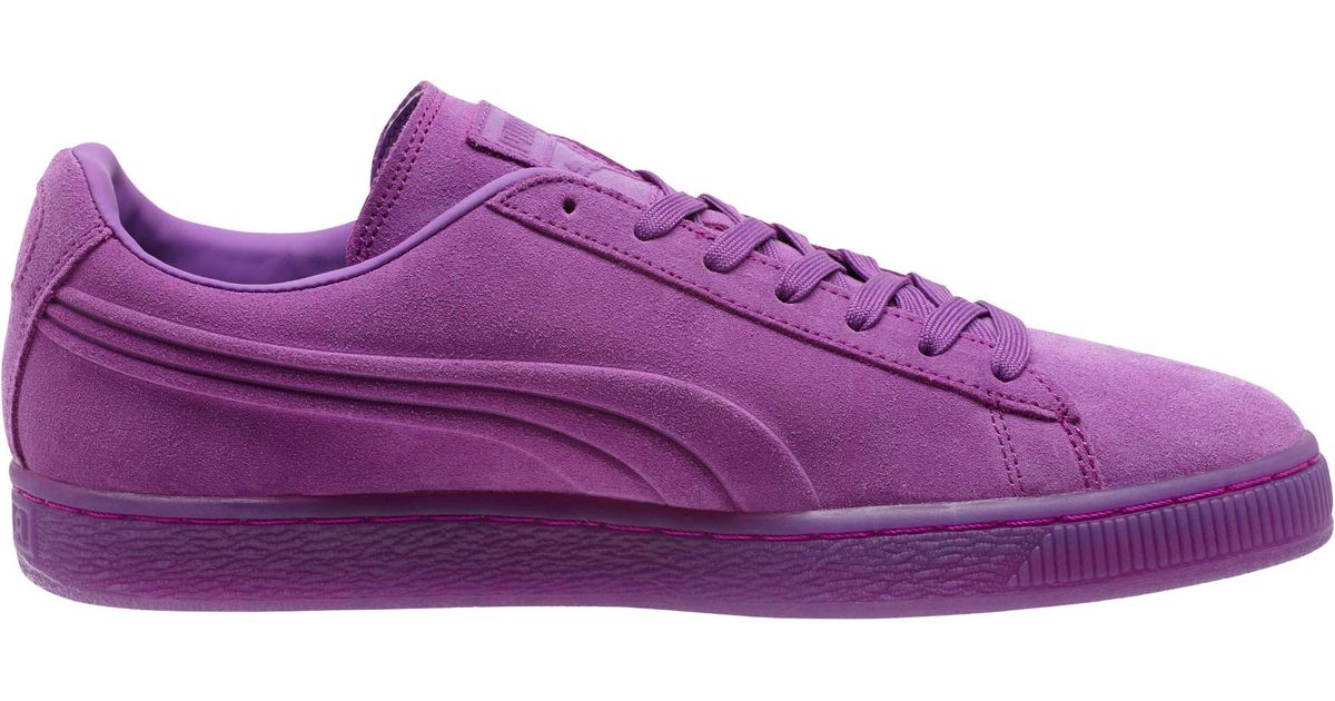 PUMA Suede Embossed Iced Fluo Men's Sneakers in Purple for Men - Lyst