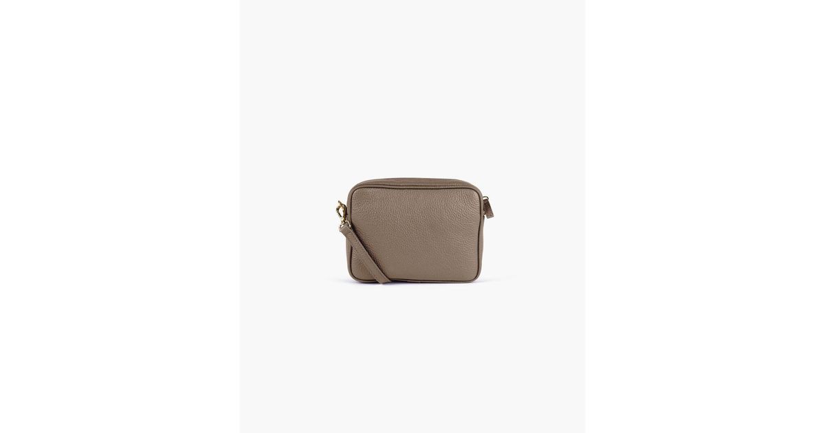 Quince Italian Leather Crossbody Bag in Brown | Lyst