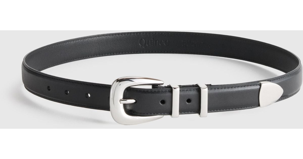 Quince Lola European Leather Western Belt in Metallic | Lyst display picture 2